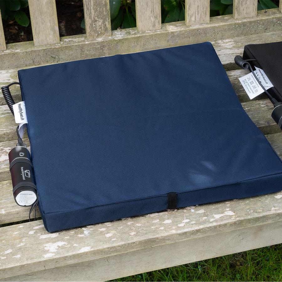 Mobili da giardino: batteria di cuscini riscaldabili per una seduta confortevole 